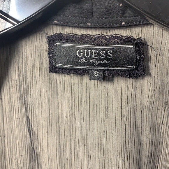 Guess sheer button up blouse - Picture 3 of 3